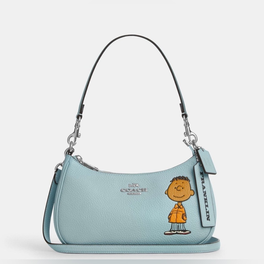 New Coach X Peanuts Teri Shoulder Bag With Franklin CBJ80 Authentic